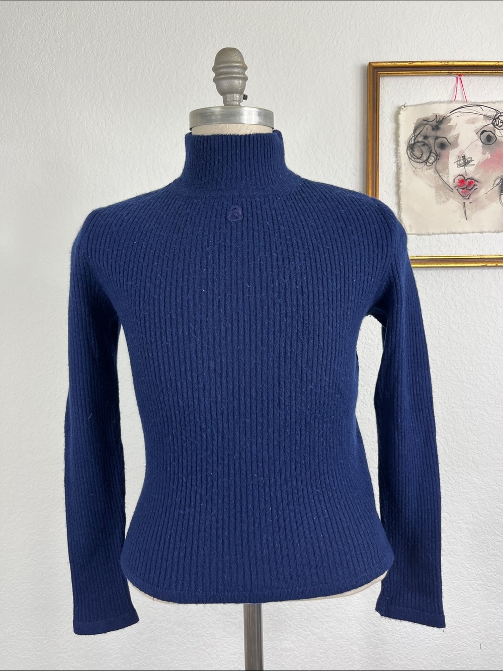 Vintage Mens Courreges Ribbed Sweater 70's